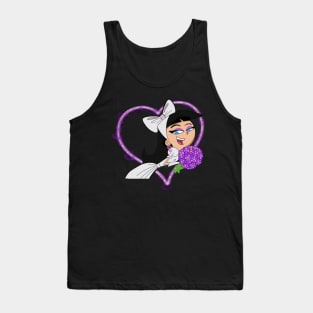 Trixie Tang Wedding Dress Flowers Couple Cute Heart Glow Tank Top